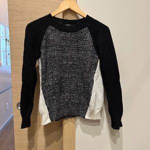 Jack by BB Dakota - Black/White/Marbled Colorblock Sweater
